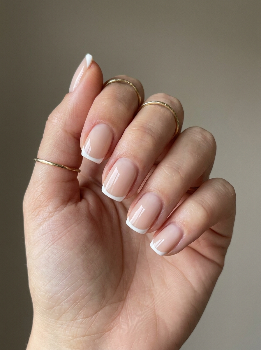 Milky French mit Soft Square Shape als Milky French Nägel Inspiration 2026
